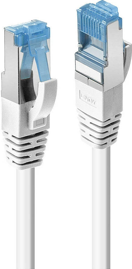 Kabllo rrjeti LINDY 47190 Cat6a S/FTP 0.3m RJ45-RJ45, e bardhë