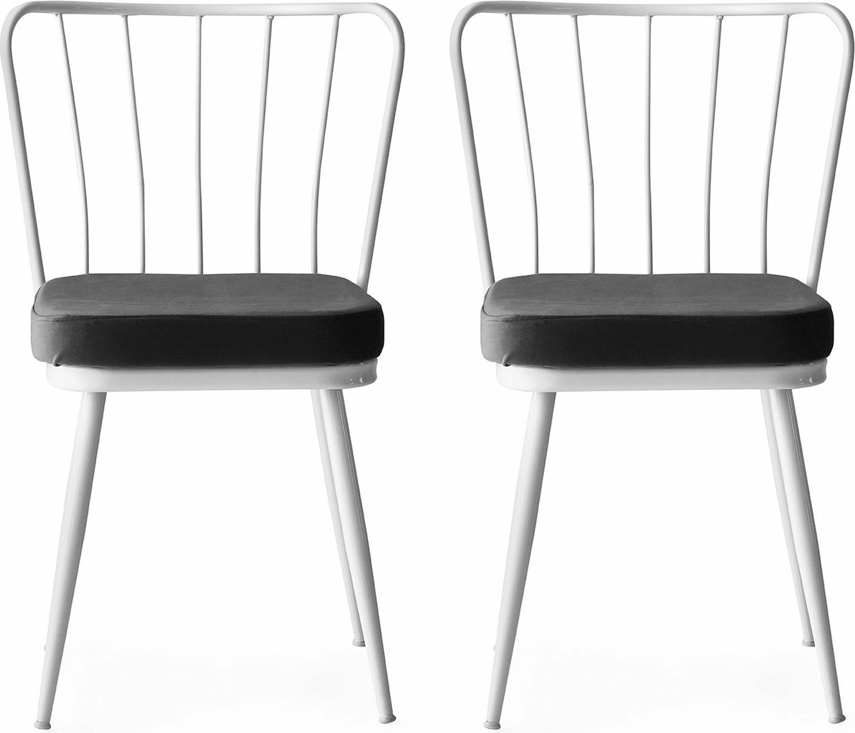Set karrigash (2 copë), Hanah Home, Yıldız - 962 V2, e bardhë