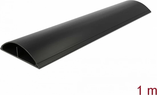 Kanal kabllosh DeLOCK 119 x 26 mm, 1 m, vetëngjitës, PVC, i zi