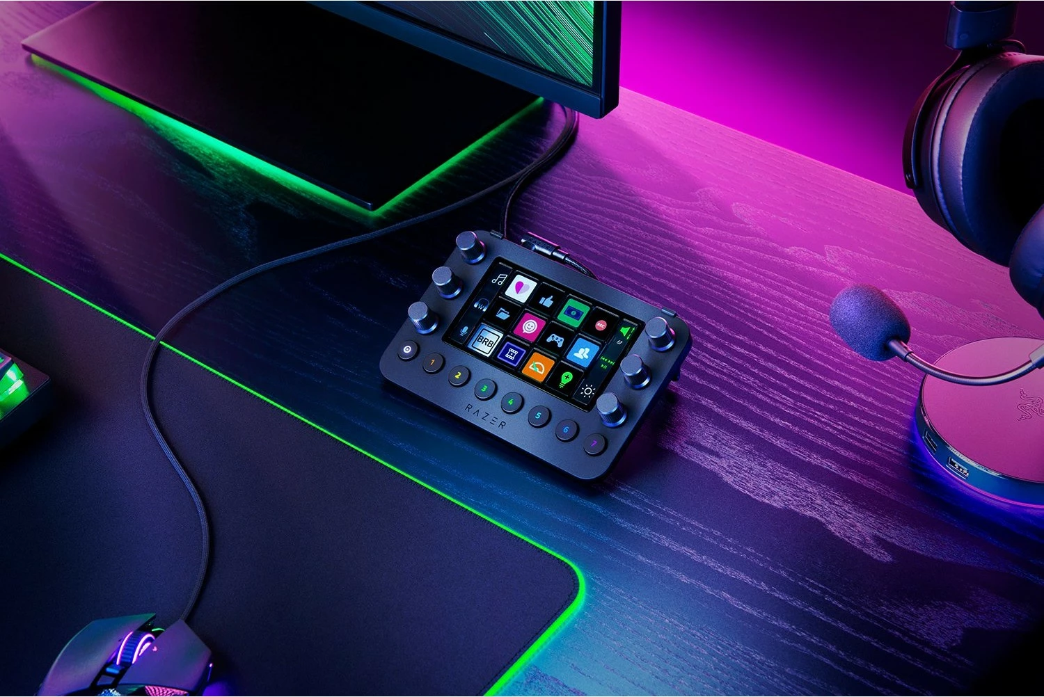 Kontroller stream Razer Stream Controller All-in-One-Deck, i zi