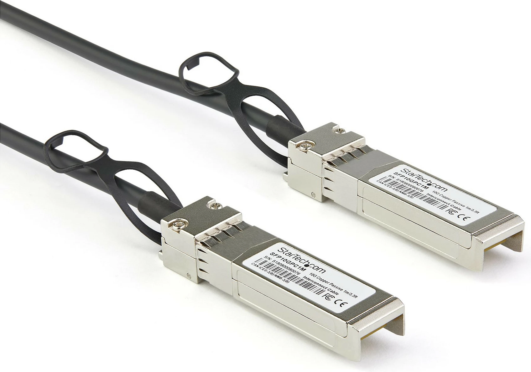 Kabllo DAC SFP+ StarTech DACSFP10G3M, 3m, 10GbE, e zezë