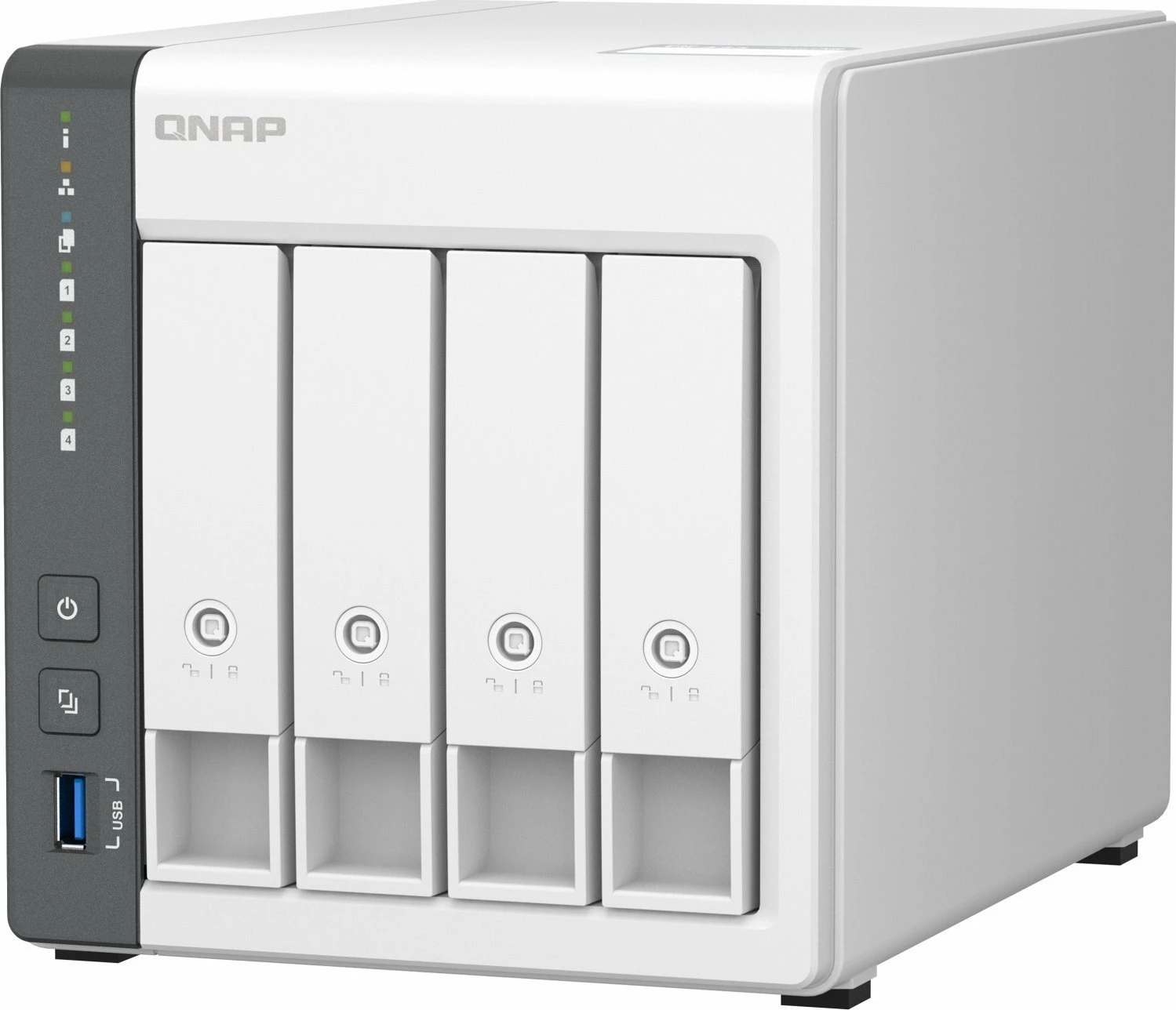 Server NAS Qnap TS-433-4G, 4-bay, 4GB RAM, 2.5GbE, i bardhë