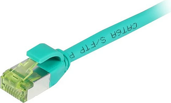Kabllo rrjeti Synergy21 RJ45 CAT6A, 0.25m, S/FTP slim 4.5mm, 500MHz, AWG28, gjelbër
