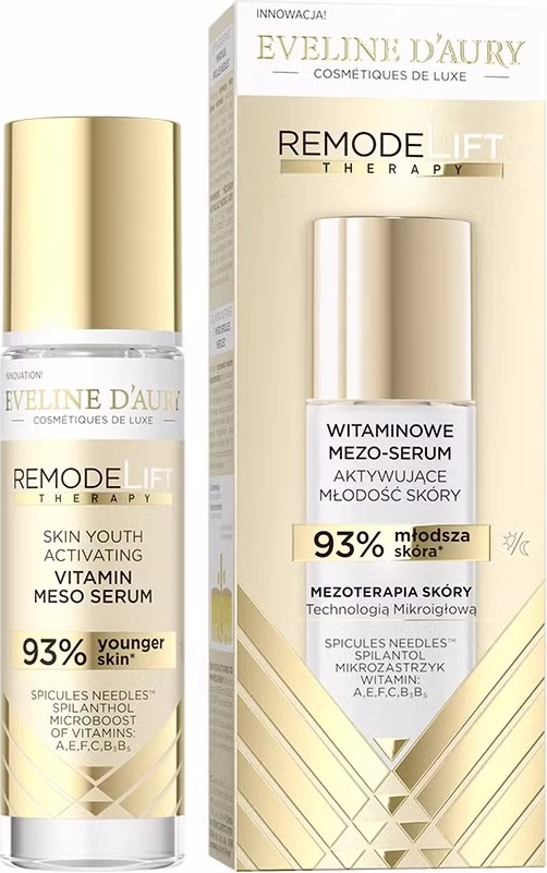 Serum për fytyrë Eveline d'Aury Remodelift Therapy Vitamin Mesotherapy për femra, 30ml