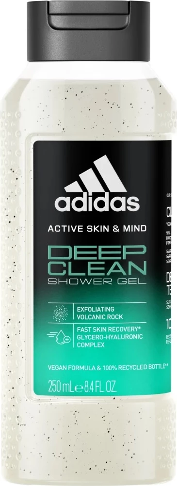 Shower gel për meshkuj Adidas Active Skin & Mind Deep Clean, 250ml