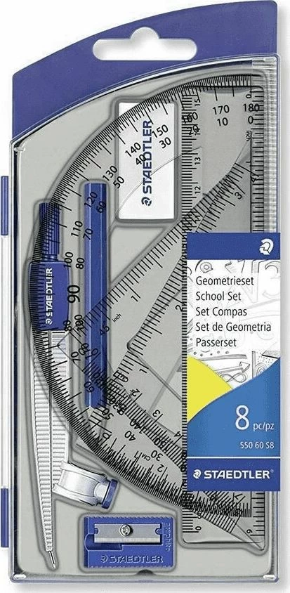 Set gjeometrie Staedtler 15 cm, 8 copë