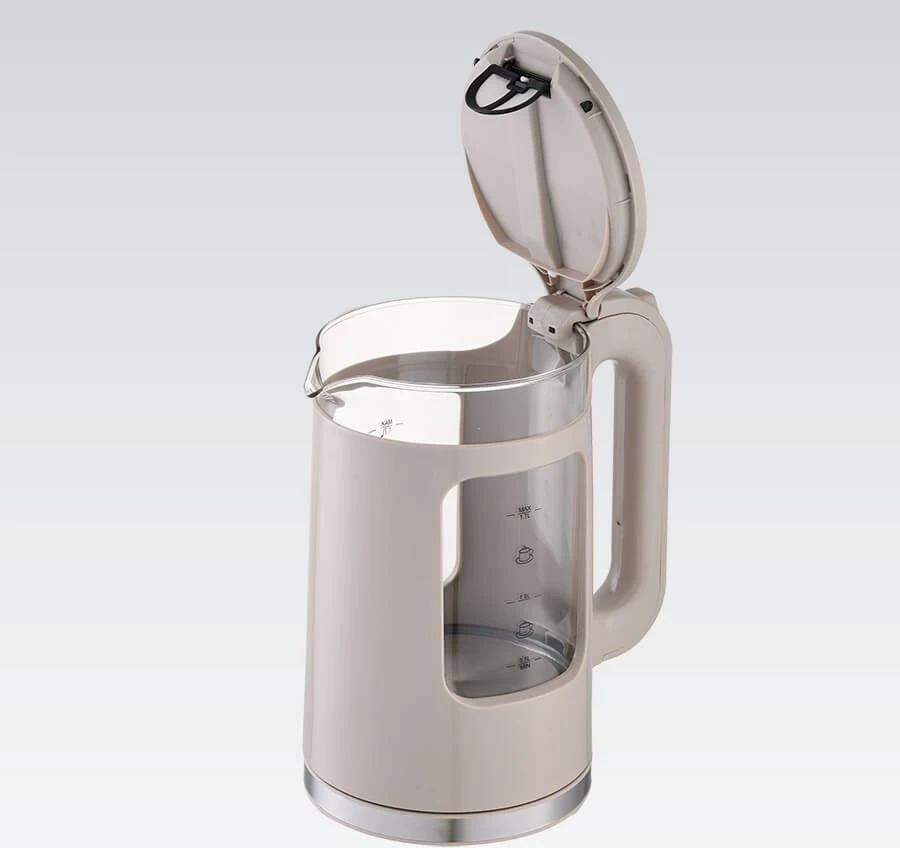 Ibrik elektrik Maestro MR-065, 1.7L, 2200W, xham, bezhë