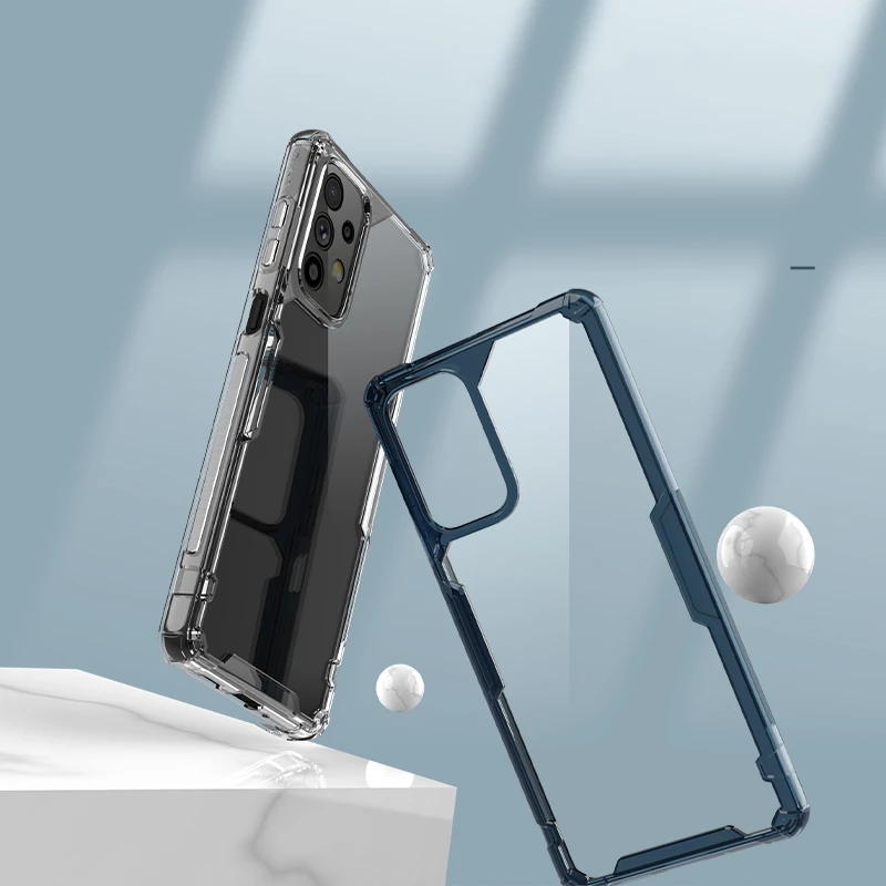 Mbështjellës Nillkin Nature Pro për Samsung Galaxy A73, transparent, i bardhë