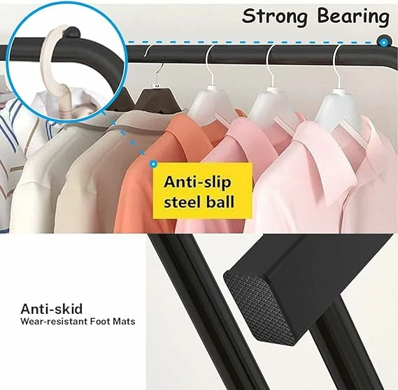 Raft metalik i veshjeve, me varëse