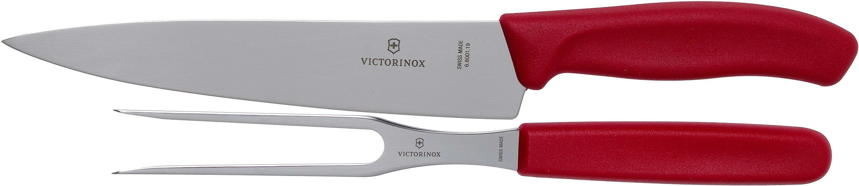 Thika për prerje Victorinox set, 2 pjesë, të kuqe