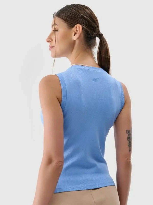 Maicë pa mëngë për femra 4F, e kaltër