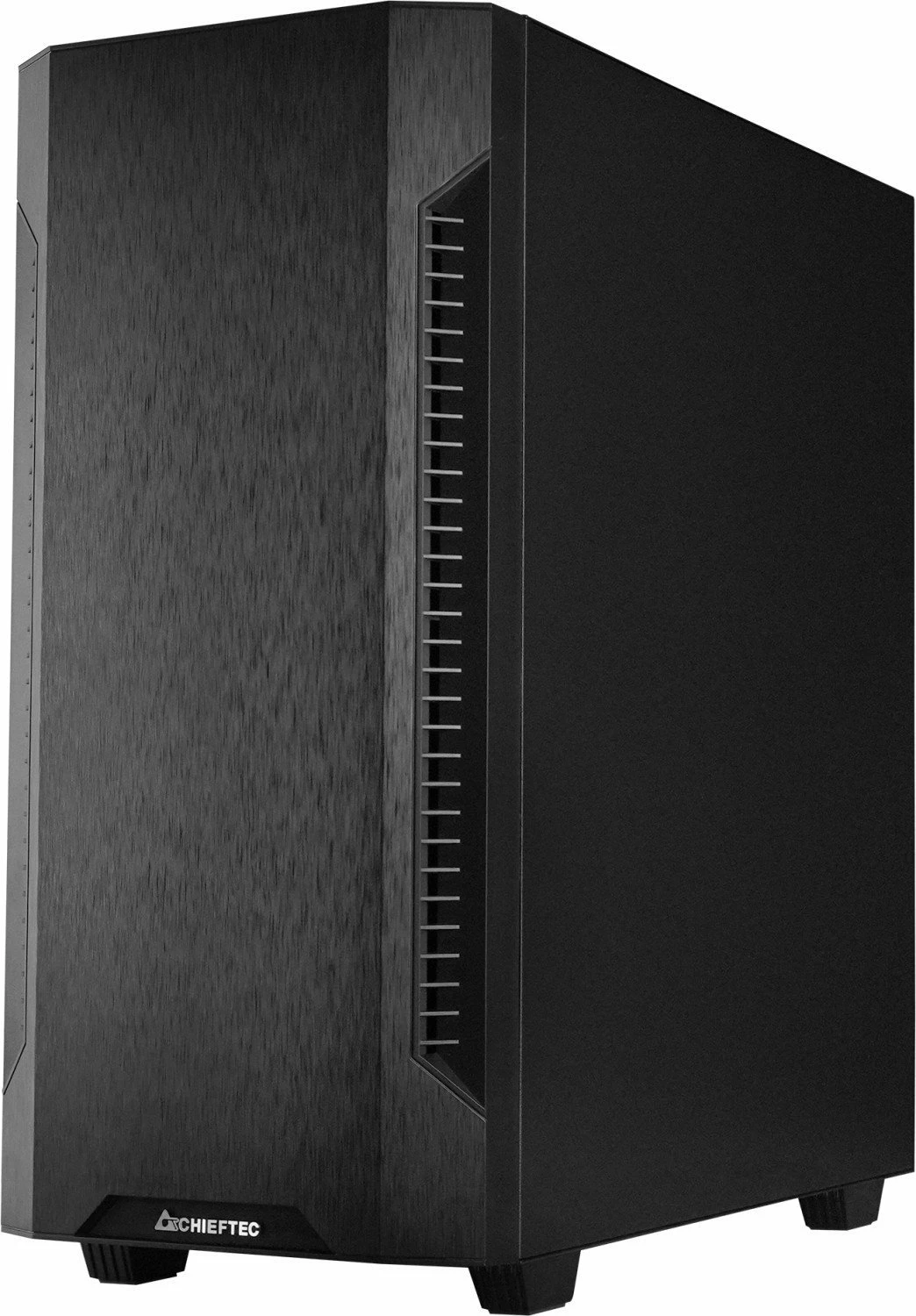 Kasë Chieftec Elox AS-01B-OP Midi Tower ATX/Micro-ATX/Mini-ITX, pa furnizues rryme, e zezë