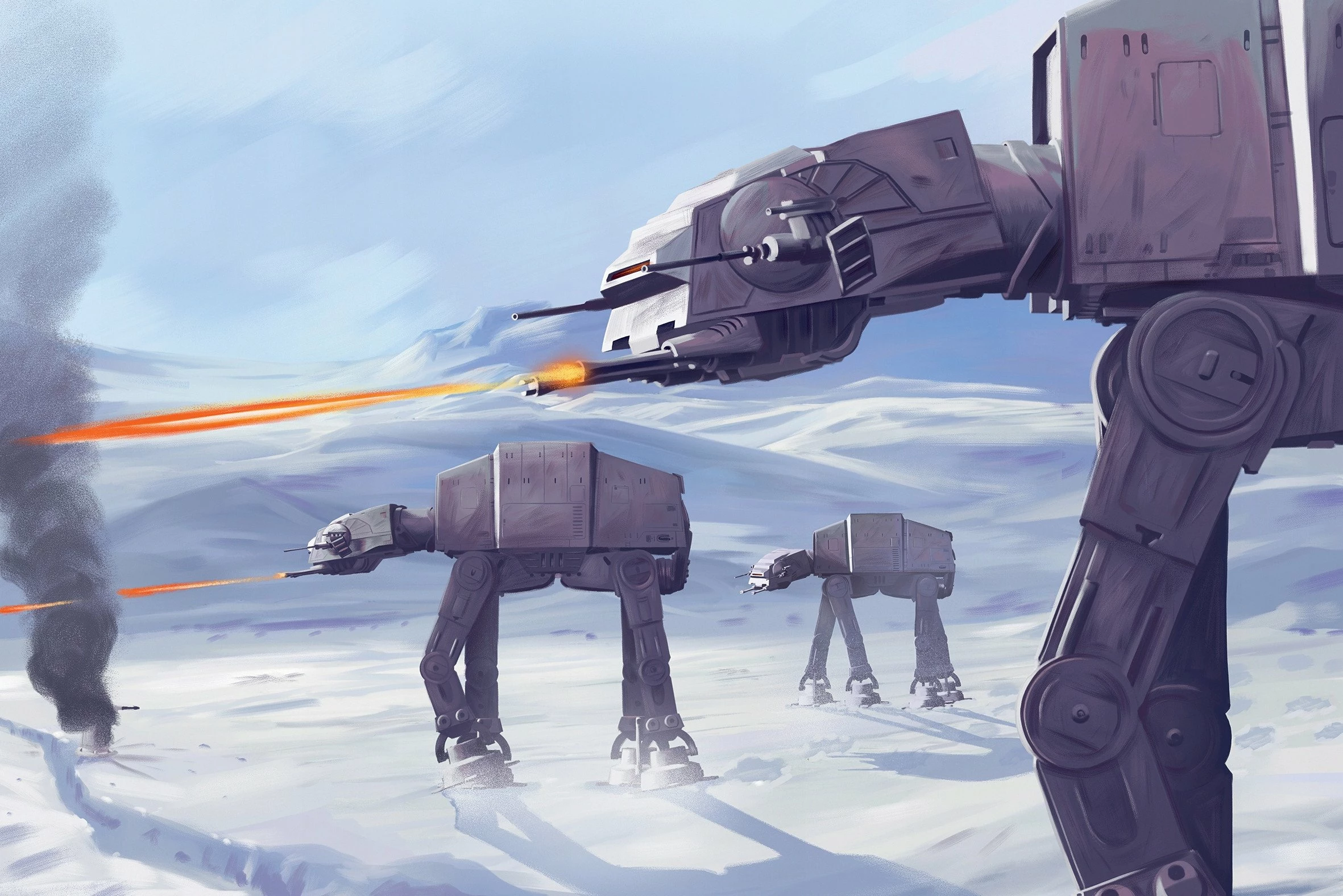 Lojë tavoline Rebel Star Wars: Battle of Hoth, 2-8 lojtarë, 30 min, 8+, version polonisht