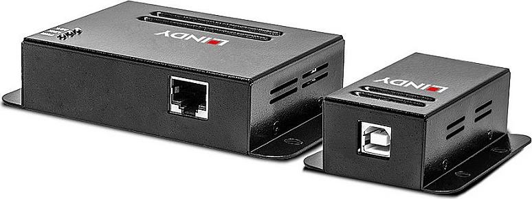USB Extender LINDY 4-Port USB 2.0 Cat6, 50m, PoE, 480 Mbit/s, i zi