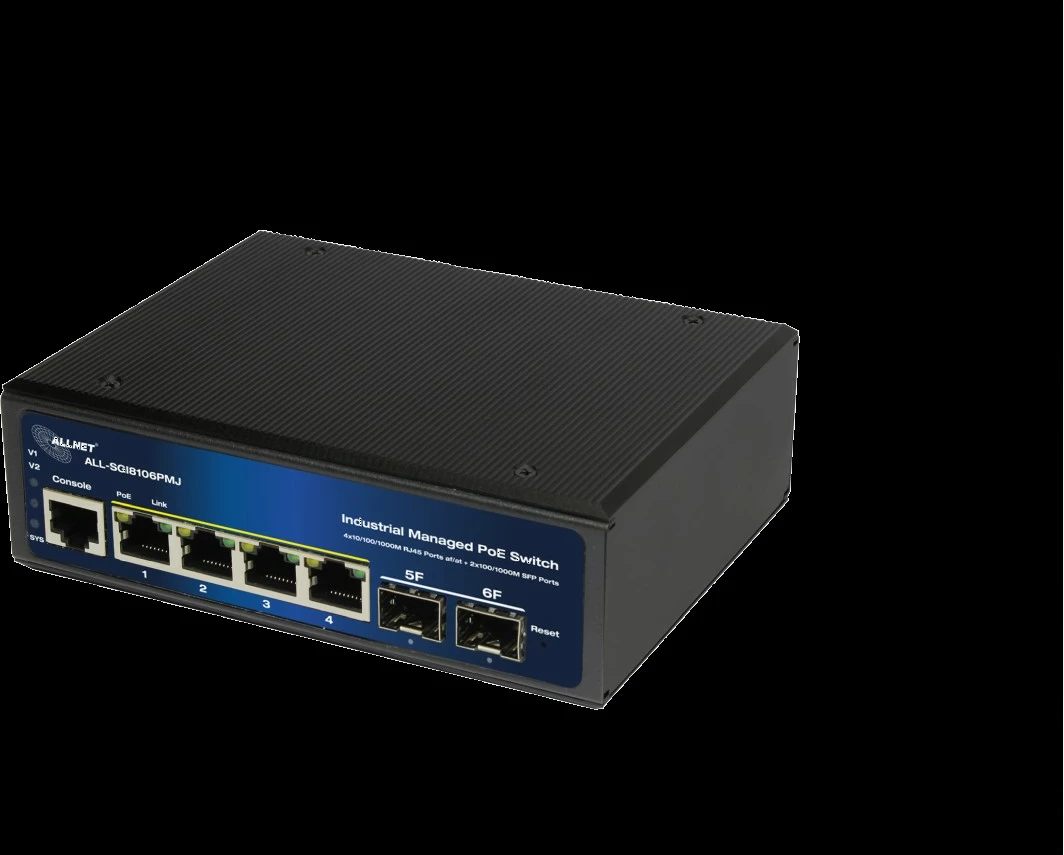 Switch industrial ALLNET ALL-SGI8106PMJ, PoE