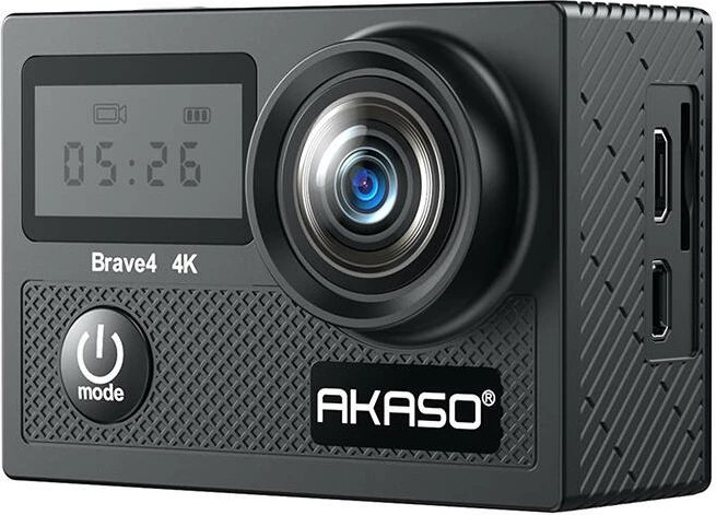 Kamerë sportive Akaso Brave 4, 4K, kënd 170°, 20MP, e zezë, set me aksesorë