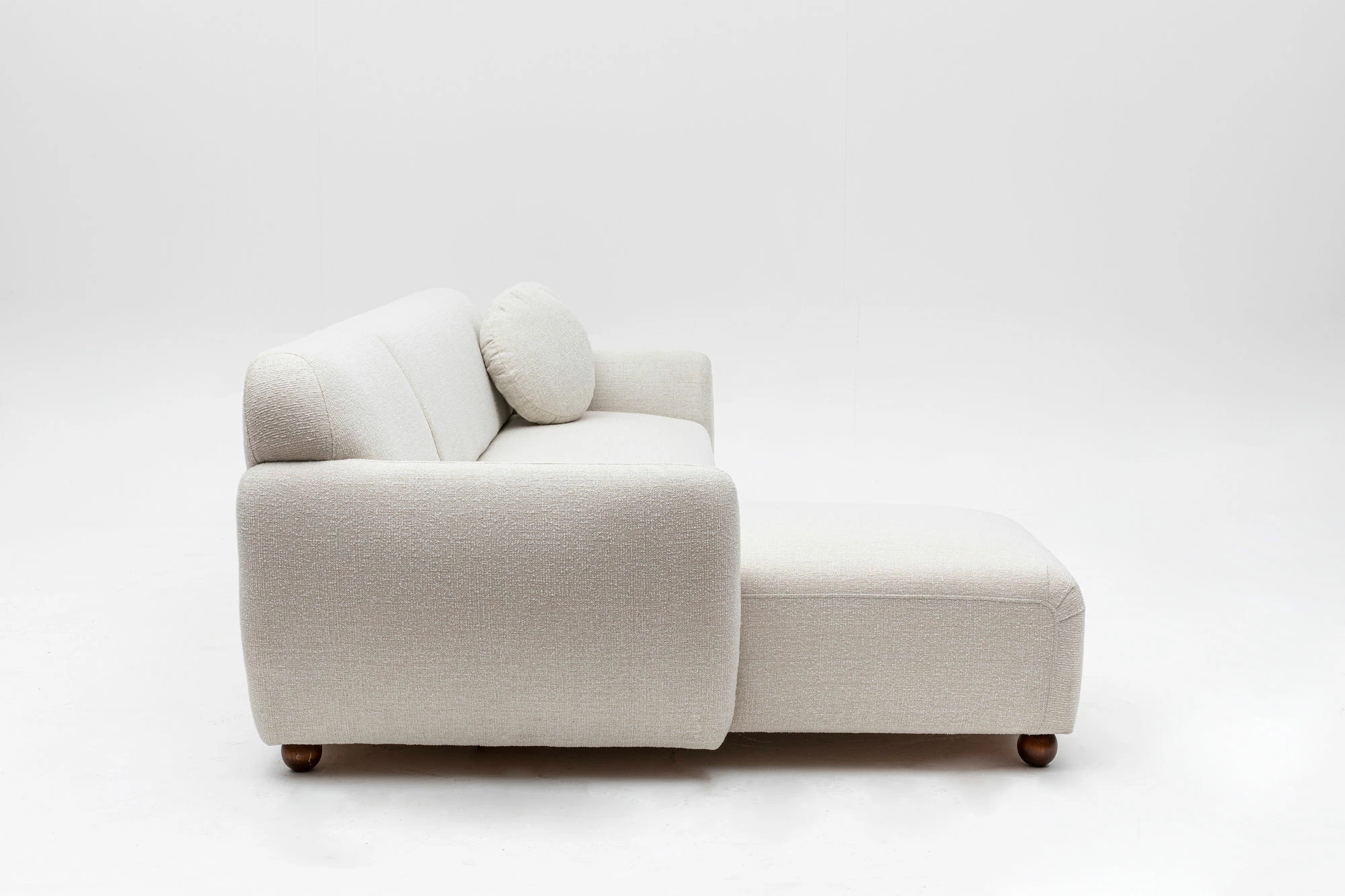 Këndare Eddy majtas, ngjyrë e bardhë, Atelier del Sofa