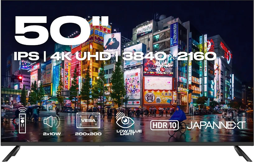 Televizor JAPANNEXT JN-IPS500UHD60F, 50" 4K UHD, IPS, 60Hz, i zi