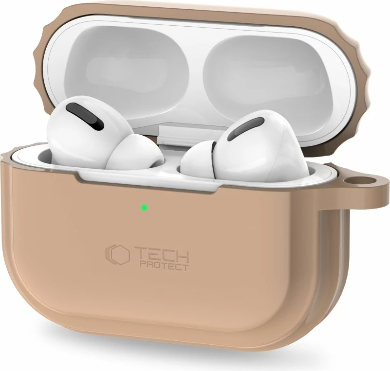 Mbështjellës Tech-Protect Silicone Rope për AirPods Pro/Pro 2, Kafe e çelët