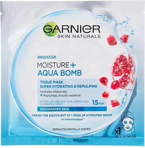 Maska për fytyrë Garnier Skin Naturals Hydra Bomb, 28 gr