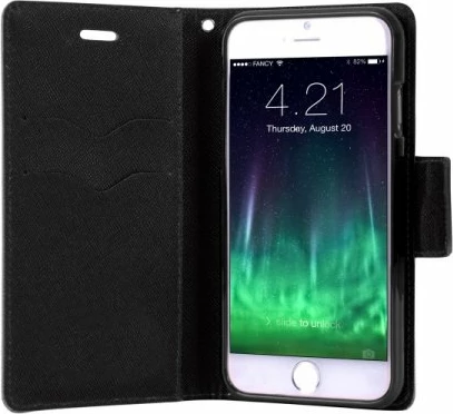 Mbështjellës flip cover HAVANA Fancy Diary për Xiaomi Mi 10T Lite, me xhepa kartelash, i zi