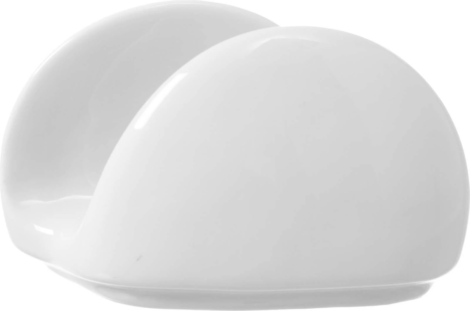 Mbajtëse pecetash Fine Dine Bianco 115x60x70mm, porcelan, e bardhë, set 6 copë