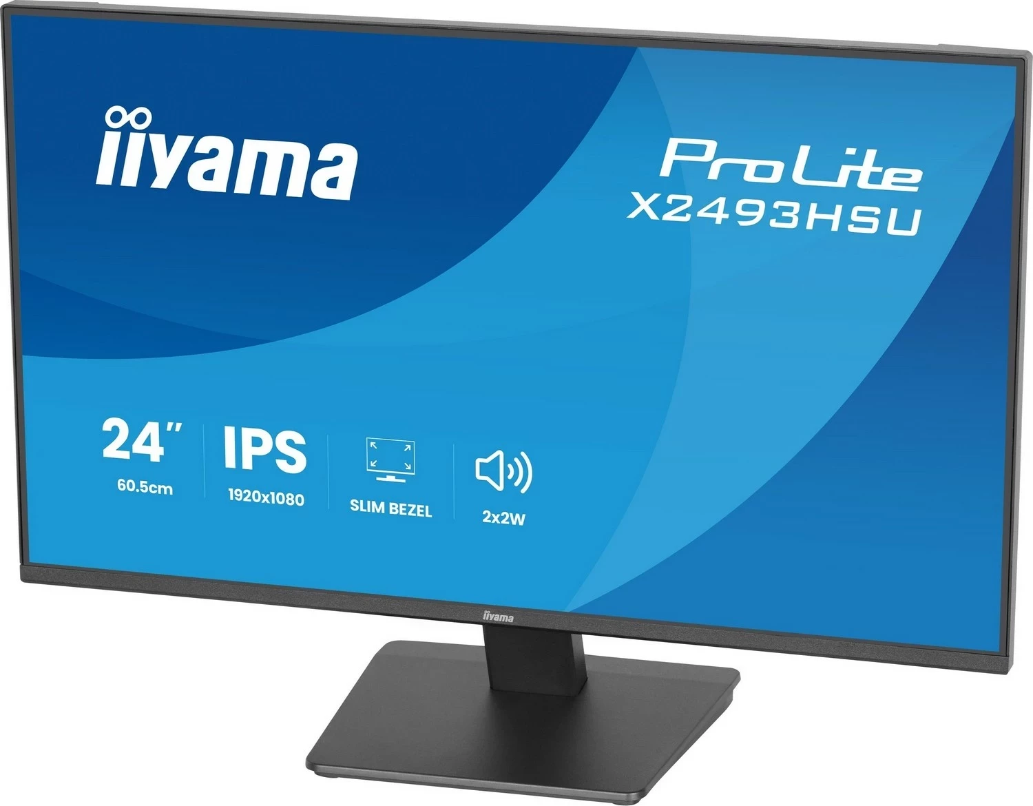 Monitor iiyama ProLite X2493HSU-B1, 23", Full HD, IPS, HDMI, DisplayPort, e zi