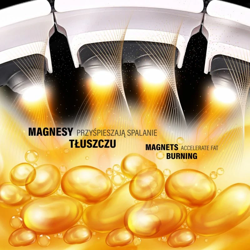 Hula hop HMS HHM16 me magnet dhe peshë, i bardhë me numërues