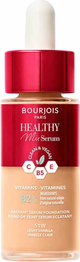 Fondatinë-Serum Bourjois Healthy Mix Serum Hydrating-Illuminating 51W Light Vanilla 30ml