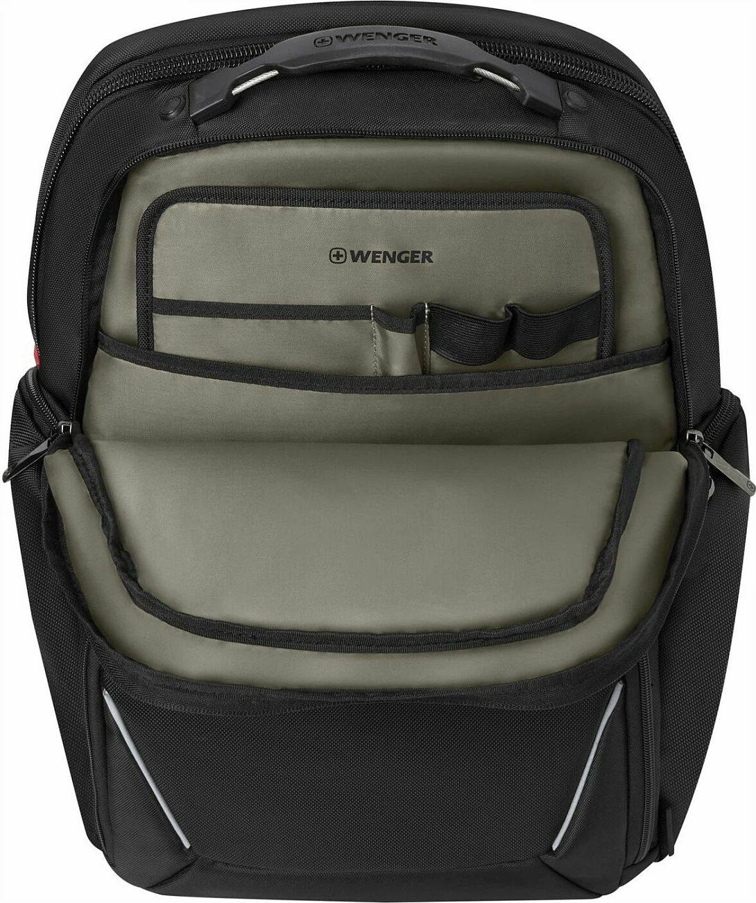 Çantë shpine Wenger Meteor 43, 17 inç, xhep për tablet, e zezë