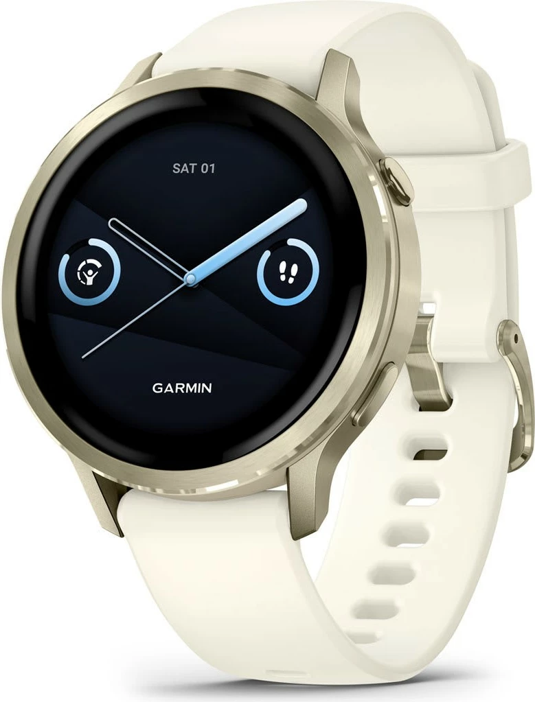 Smartwatch Garmin Venu 4 41mm, silikon, bezhë/lunargold