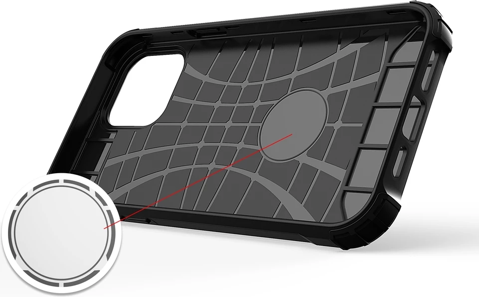 Mbështjellës Hurtel Hybrid Armor për iPhone 13, Gold