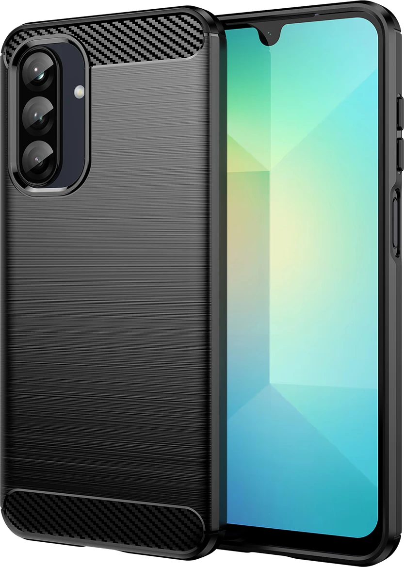 Mbështjellës Hurtel Carbon Case për Samsung Galaxy A26, TPU, Zi