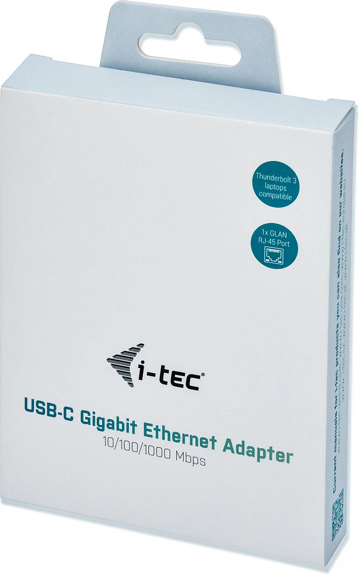 Adapter Ethernet USB-C i-tec Metal Gigabit, 1x RJ-45, 10/100/1000 Mbps, Gri