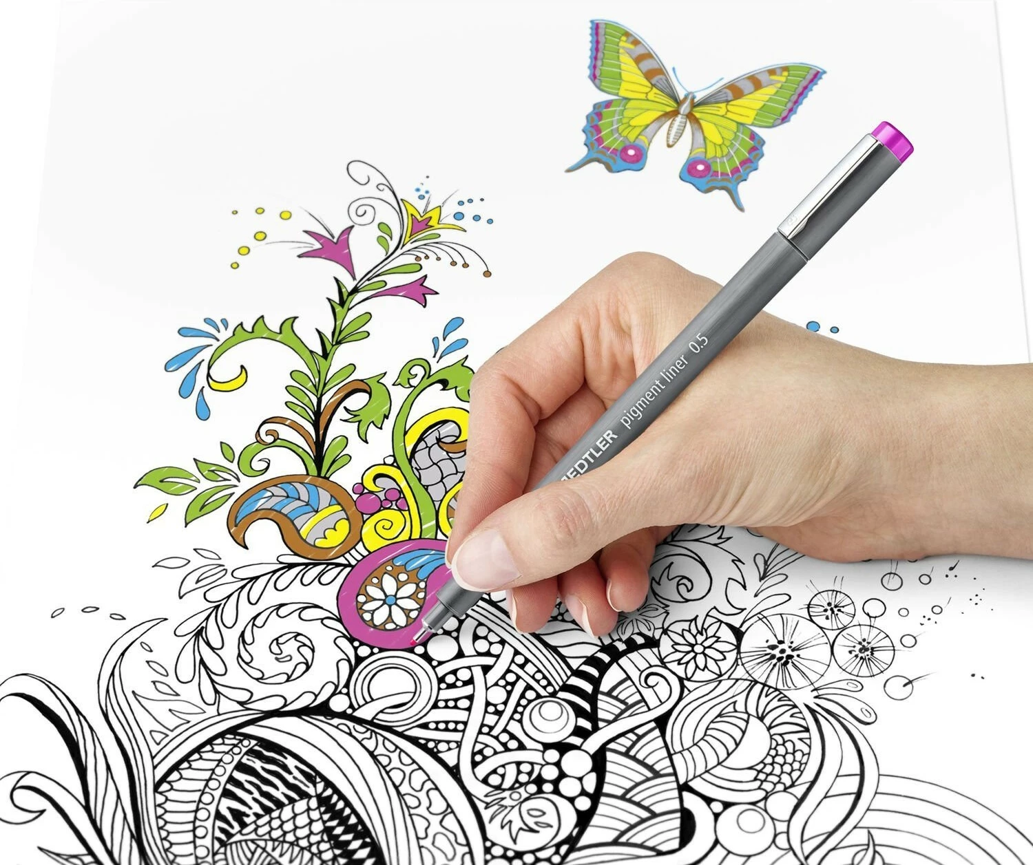 Fineliner STAEDTLER pigment liner 308, e kuqe, 1 copë