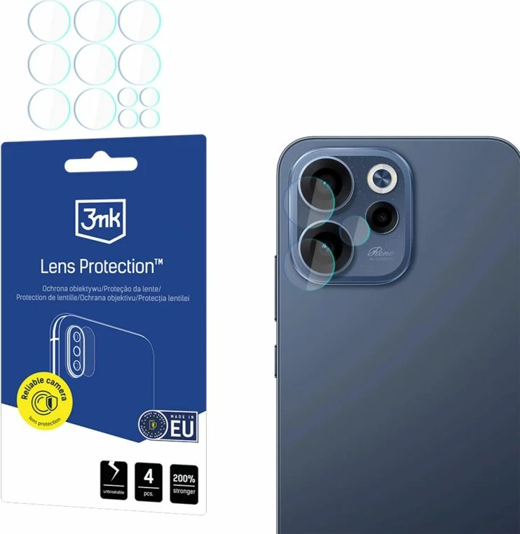 Mbrojtës xhami hibrid për kamerë 3mk Protection për Oppo Reno 15 F 5G / Reno 15 FS 5G