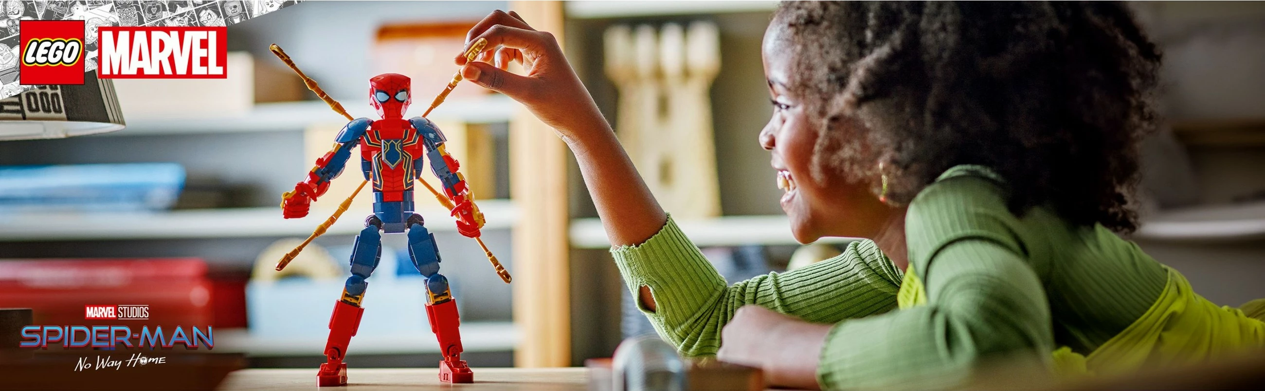 Set ndërtimi LEGO Iron Spider-Man 76298, 303 pjesë, shumëngjyrësh