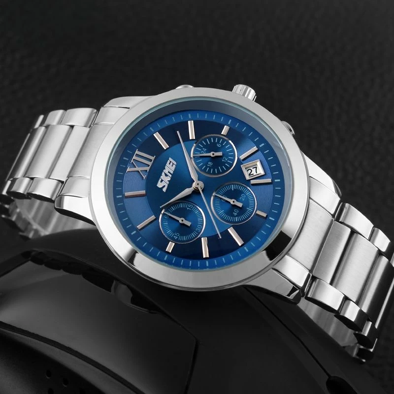 Orë dore për meshkuj Skmei, argjendtë