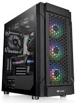 Kasë Thermaltake Versa T27 TG ARGB, Midi Tower, xham i temperuar, RGB, e zezë
