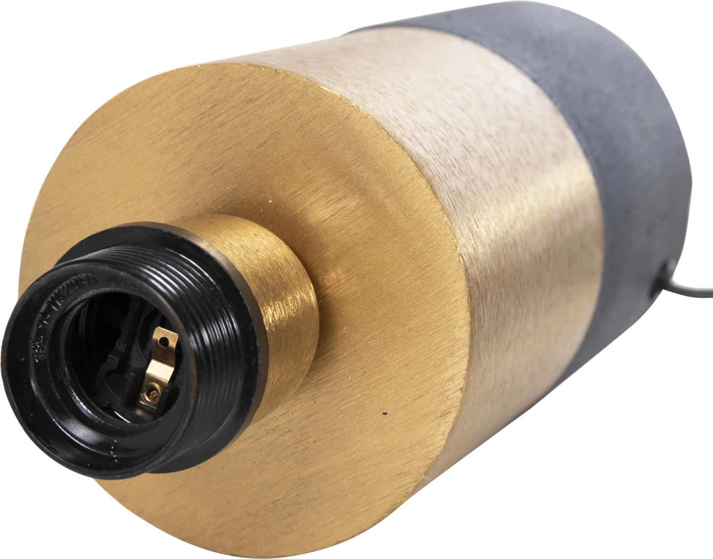 Llambë tavoline Pune, metalike, ngjyrë antracit blu-ari, FH4245.05, Φ20,5x32,5H cm