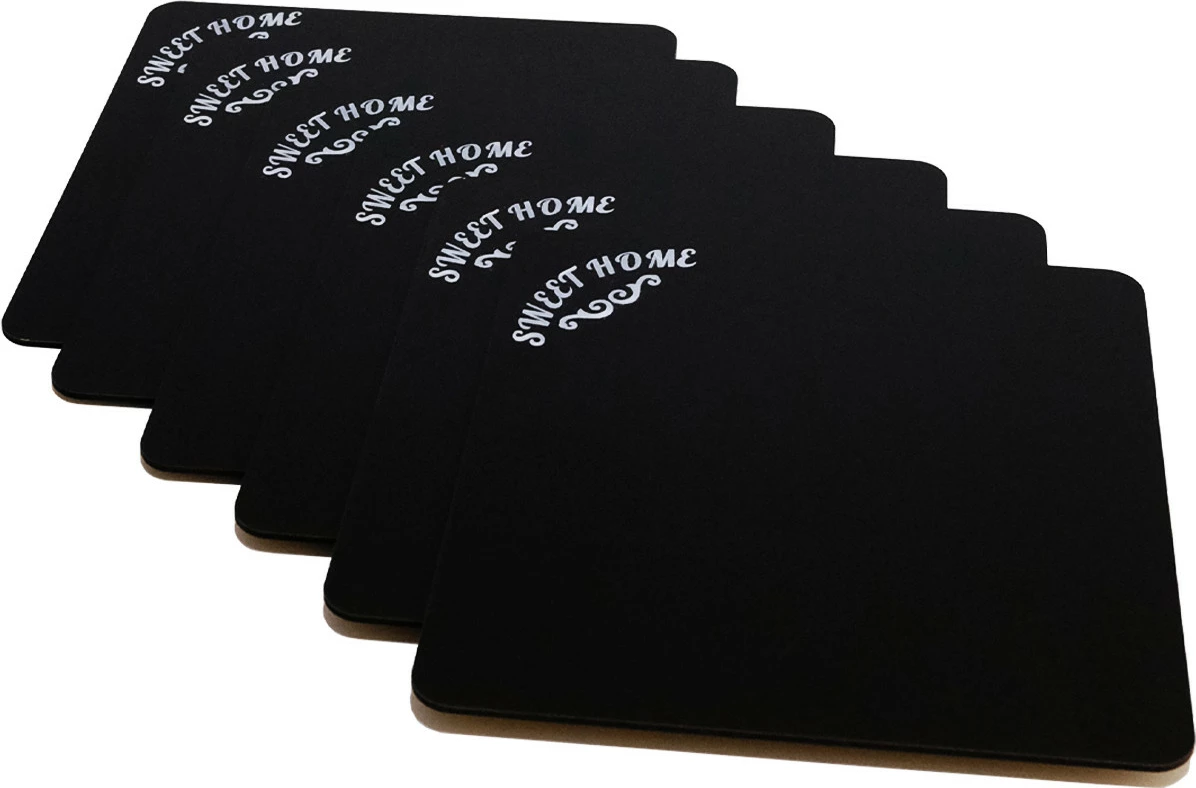 Set nënshtruesish tavoline prej druri, 6 copë, Hermia, PLT0193