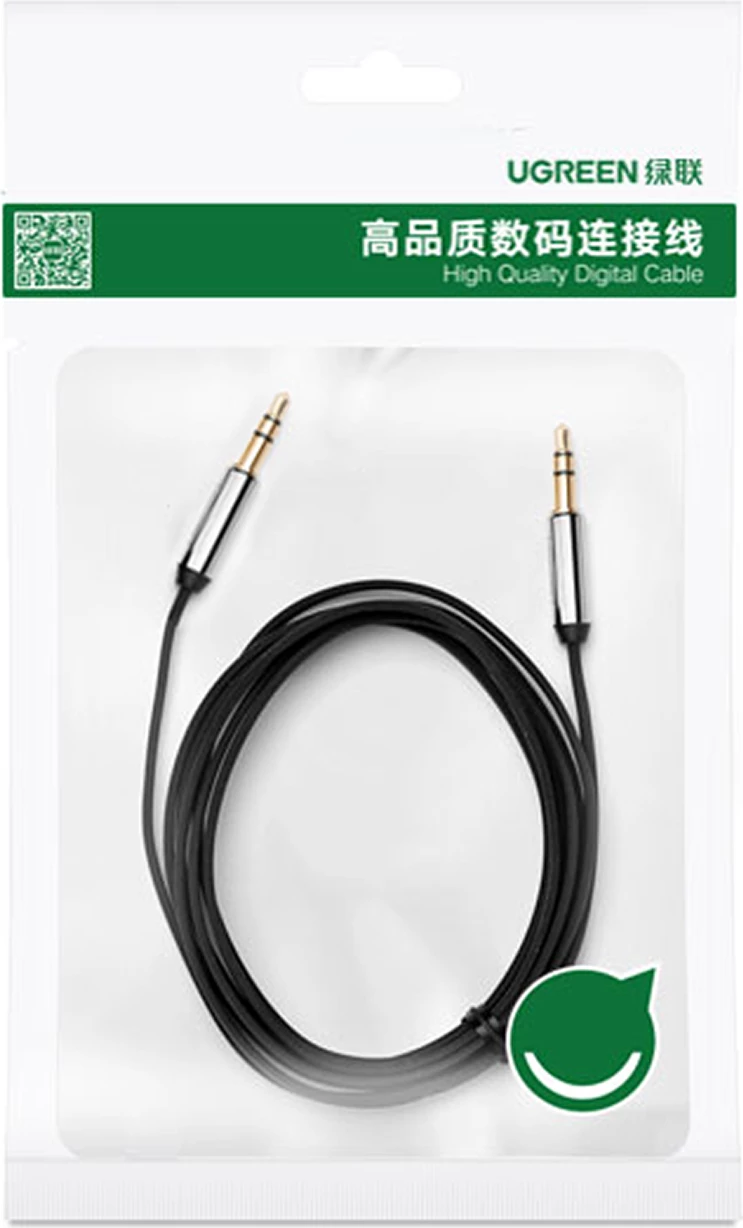 Kabllo audio AUX Ugreen AV119 10737, 5m, mini jack 3.5mm, e zezë