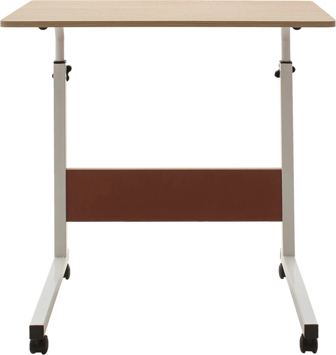 Tavolinë metalike për kompjuter Piper MDF, ngjyrë lisi të çelur, 60x40x69-90cm