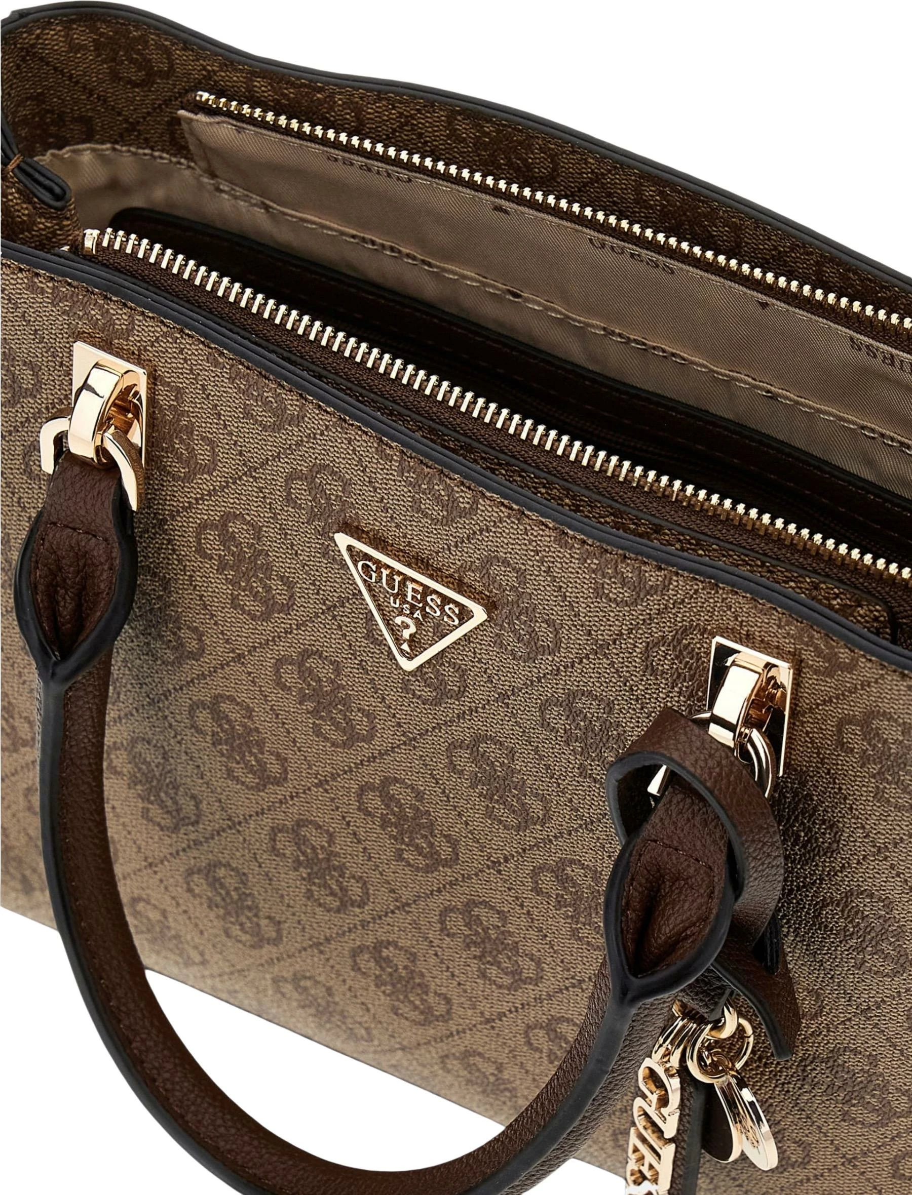 Çantë krahu për femra Guess Noelle II SML HWBG96 72050, kafe