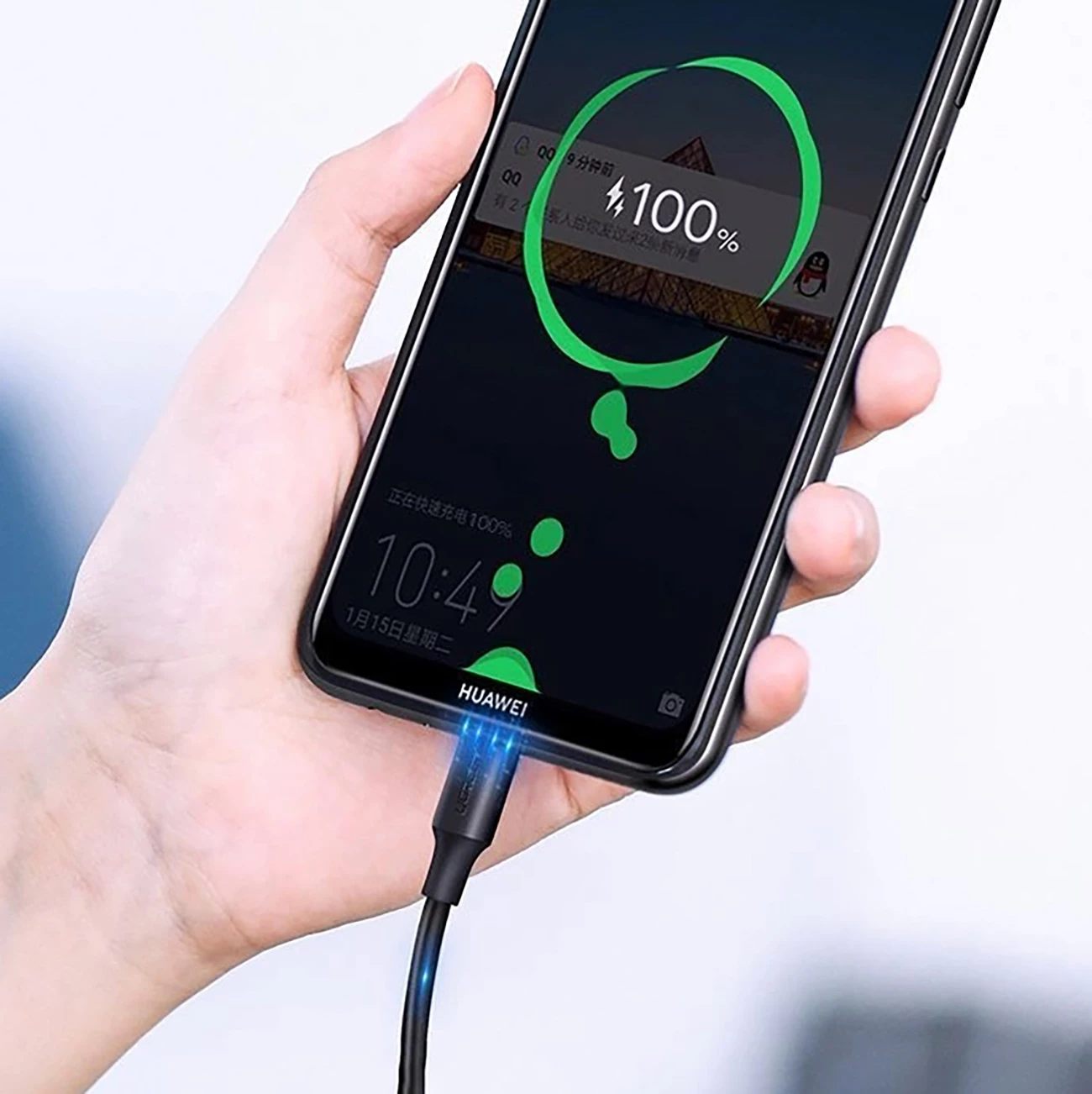 Kabllo Ugreen US289 60135, micro USB / USB-A, 0.5m, e zezë