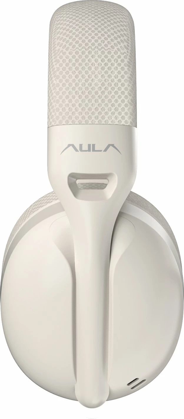 Kufje Aula S6 AUS6-C wireless Bluetooth/2.4G/USB-C, on-ear, mikrofon i integrum, 22h bateri, beige