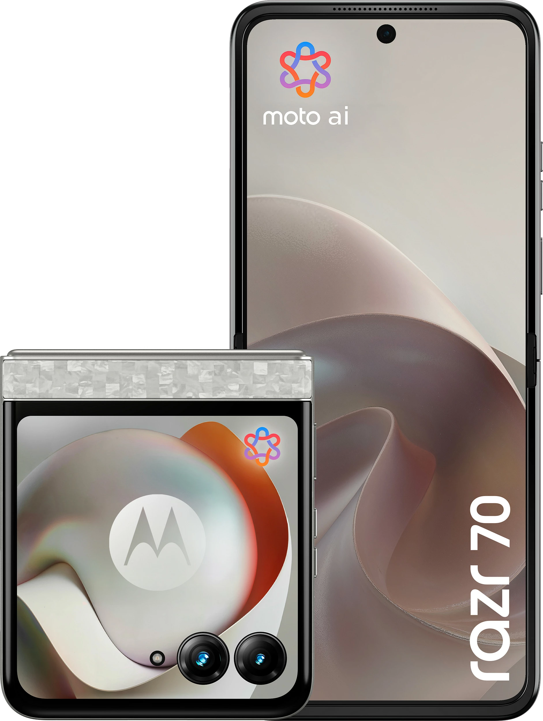 Celular Motorola Razr 70 5G, 8GB RAM, 256GB, Bright White