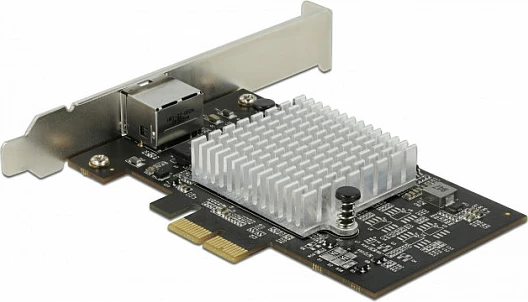 Kartë rrjeti PCIe DeLOCK AQC113CS, 1x RJ45, 10GbE, NBASE-T, e zezë