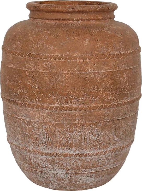 Vazo ALTHEA për lule, 35x35x45cm, MgO, ngjyrë terrakote