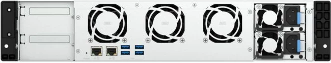 NAS QNAP TS-855EU-RP-8G 8-bay, 8GB RAM, 2x 2.5GbE, 2U rack short-depth, 2x PSU, i zi